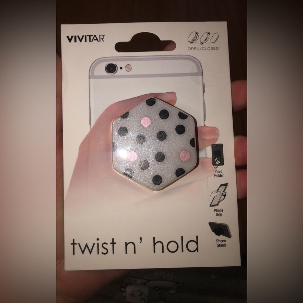 Vivitar Dot Phone Twist n’ Hold Grip & Stand NEW